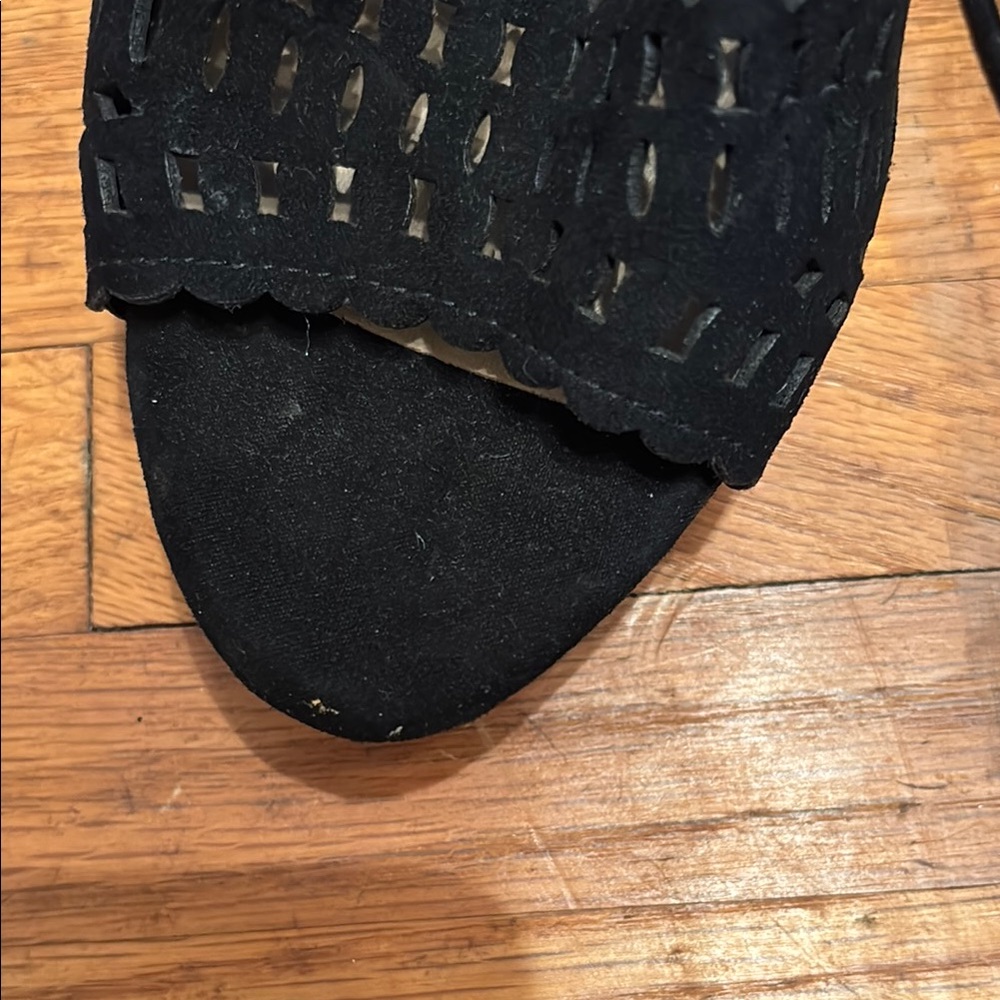 Aldo Black Stiletto Heels with Ankle Straps - Picture 6 of 12